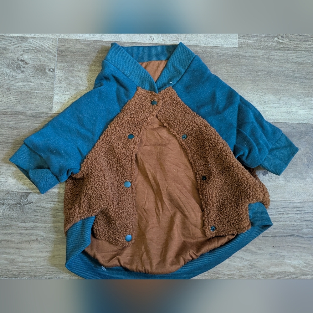 Blue and Brown Dog Jacket